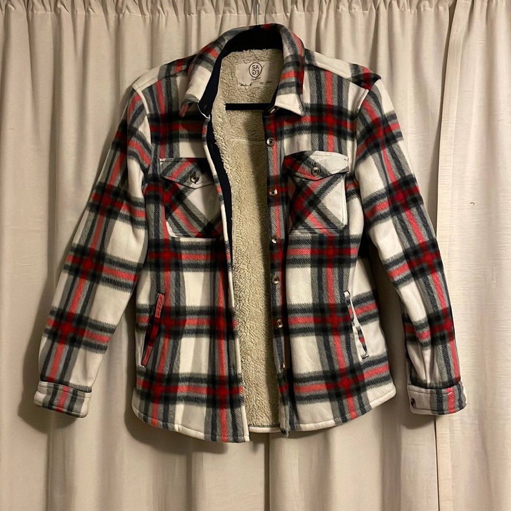 Sage Fleece Shacket